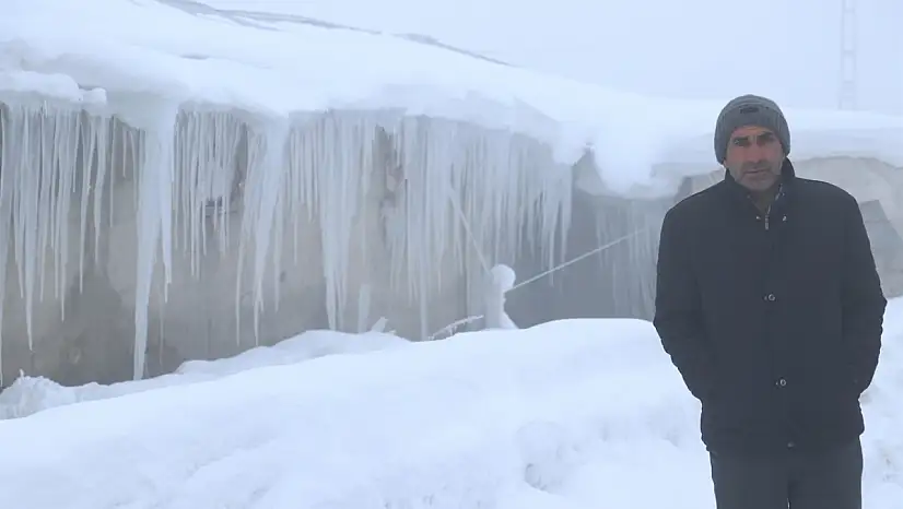 Ağrı'da eksi 26 dereceyle kış sert yüzünü gösterdi