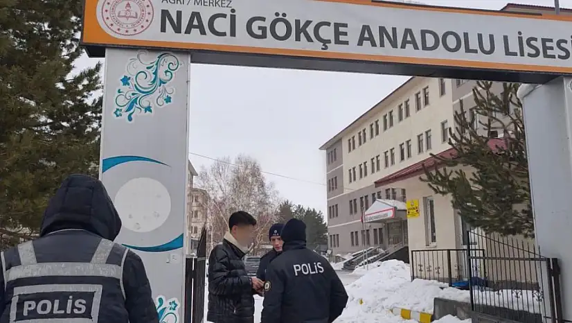 Ağrı emniyetinden okul çevrelerine sıkı takip