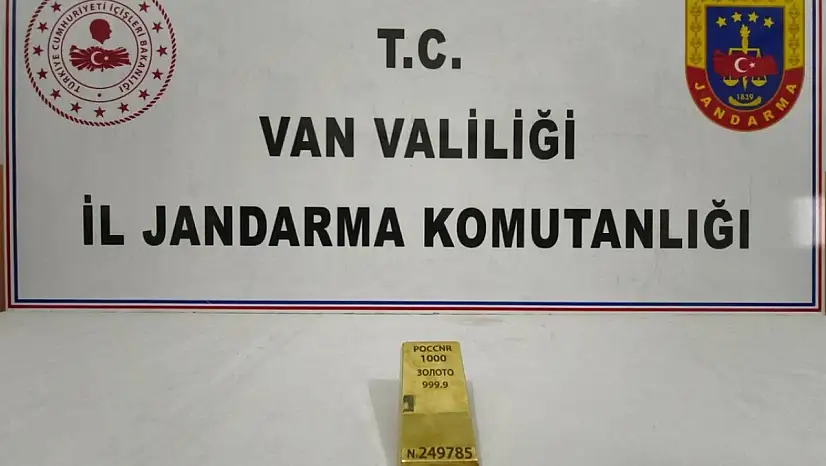 Ağrı ve Van jandarması kaçak altını birlikte yakaladı