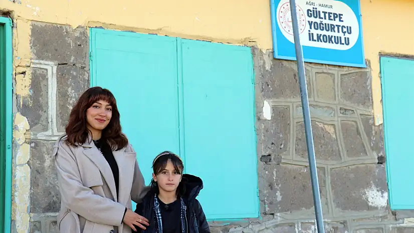 Ağrıda tek öğrencilik sınıfta yazılan sıcacık eğitim hikayesi