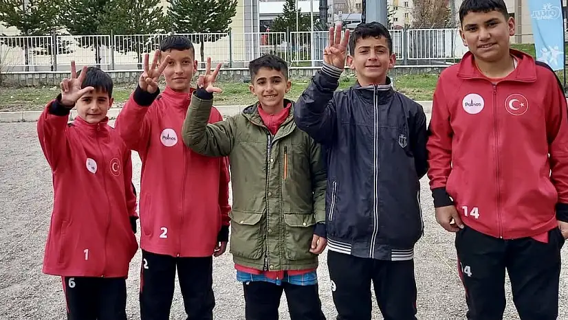 Ağrılı öğrenciler boccede bölge üçüncüsü oldu