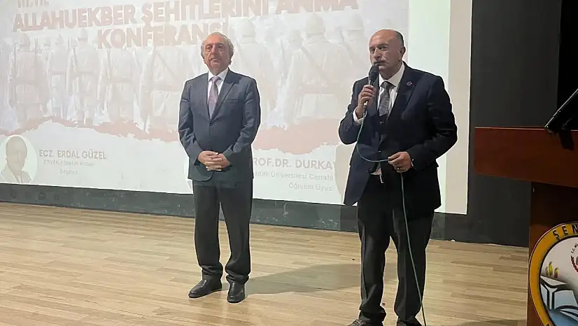 Allahu Ekber Şehitleri Şenkaya'da Dualarla ve Konferansla Anıldı