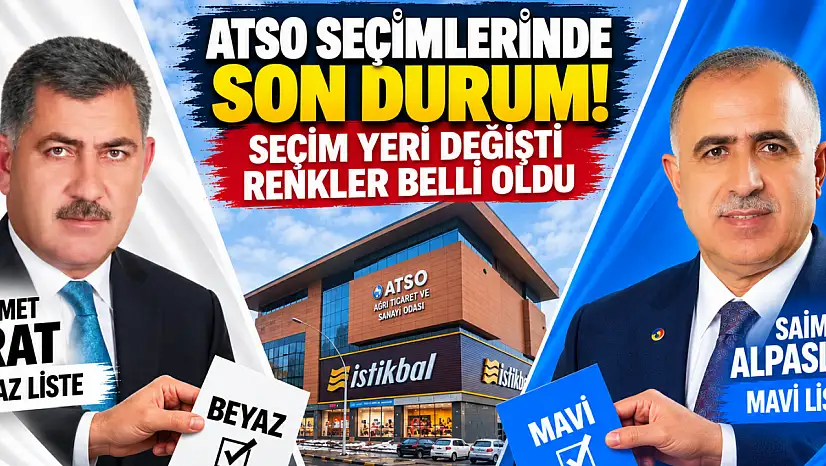 ATSO seçimlerinde son durum: Seçim yeri değişti, pusula renkleri belli oldu