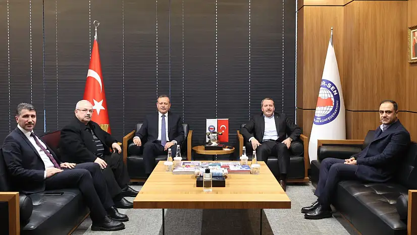 BEÜ Rektörü Prof. Dr. Necmettin Elmastaş'tan Memur-Sen Genel Başkanı Ali Yalçın'a Ziyaret