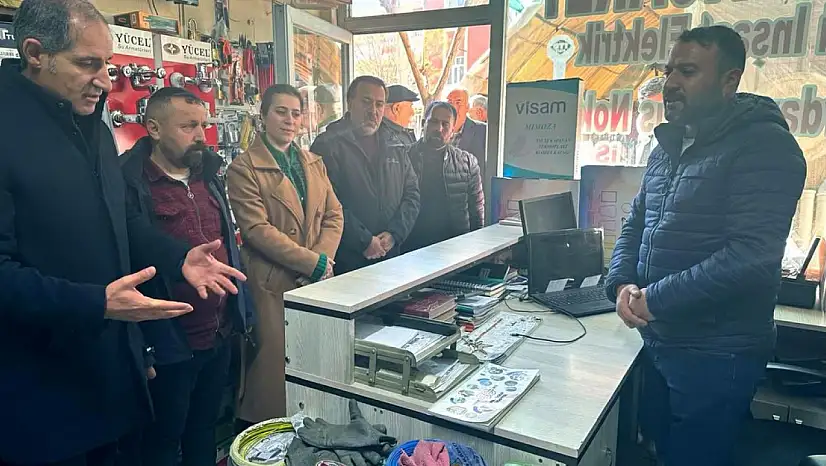 DEM Parti ve Çatak Belediyesi'nden İlçe Esnafına Ziyaret