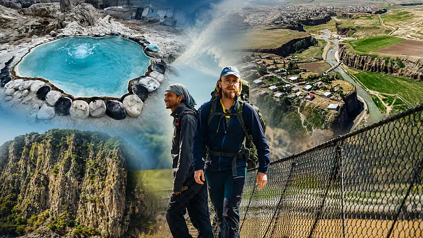 Diyadin dağlarında artık turistler var! Yıllar sonra ilçeye yabancı turist geldi