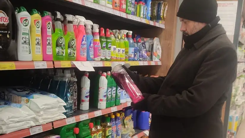 Diyadin'de biyosidal ürünlere yönelik denetim yapıldı