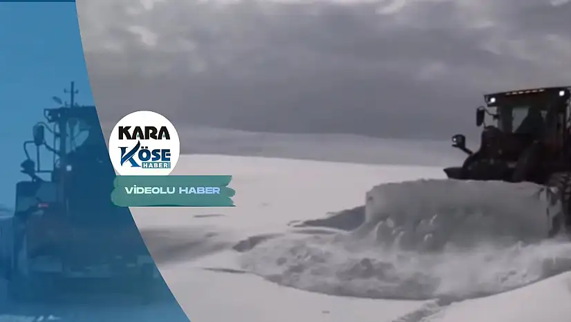 Diyadin'de kar mesaisi: Ekipler yolları tek tek açıyor