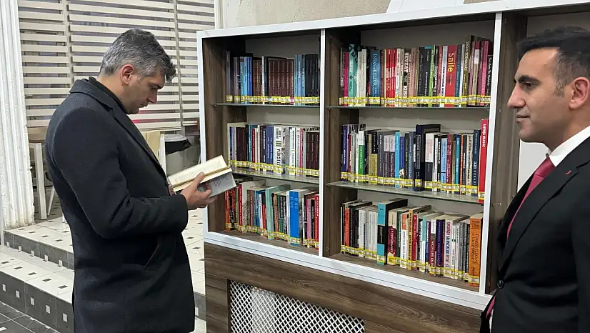 Diyadin'de kütüphane çalışmaları yerinde incelendi