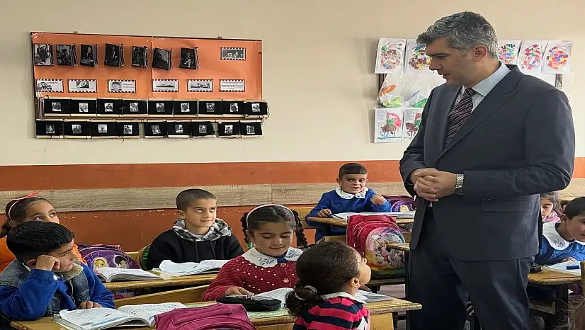 Diyadin Kaymakamı Korkusuz'dan okullara ara tatil sonrası ziyaret