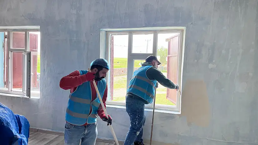 Doğubayazıt'ta köy okulları yeni eğitim yılına hazırlanıyor