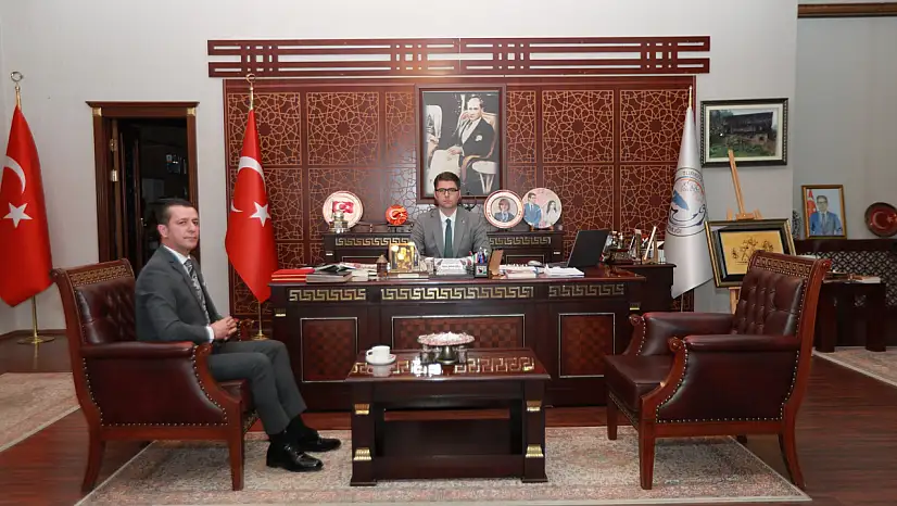 Erciş Kaymakamı Karaloğlu, Yeni İlçe Emniyet Müdürü Ölmez'i Kabul Etti