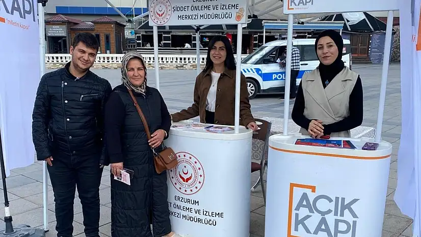 Erzurum'da Açık Kapı Projesi ile Kadına Yönelik Şiddete Karşı Bilgilendirme Faaliyetleri Başladı