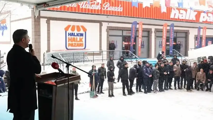 Erzurum'da Halk Pazarı Numune Şubesi Hizmete Açıldı