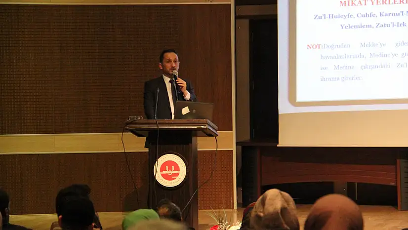 Erzurum'da Umre Yolcularına Bilgilendirme Semineri