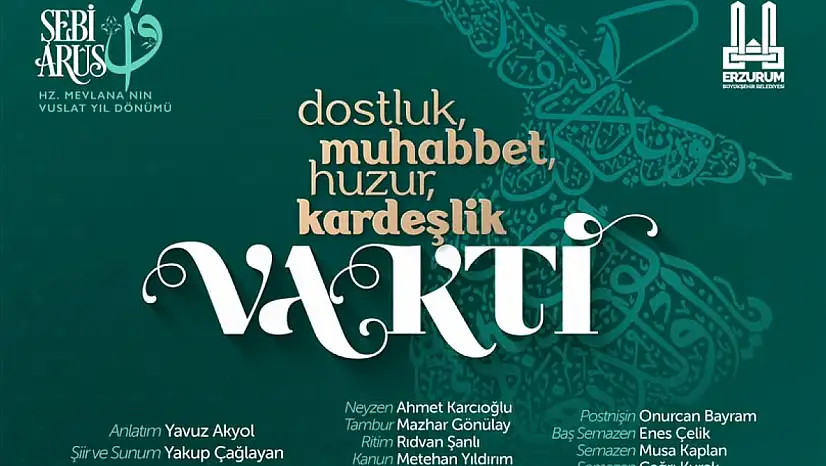 Erzurum'da 'Vakti Vefa' Programı Düzenleniyor