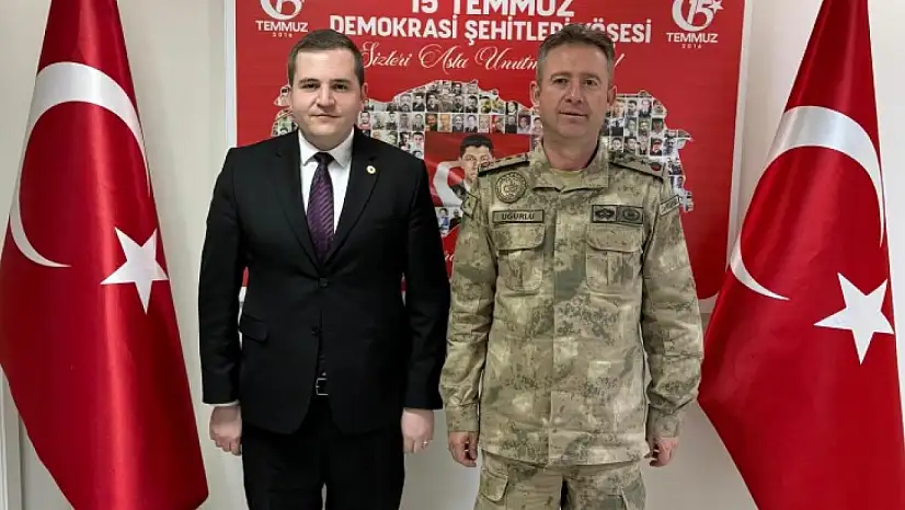 Erzurum İl Jandarma Komutanı'ndan Pazaryolu Kaymakamlığı'na Ziyaret