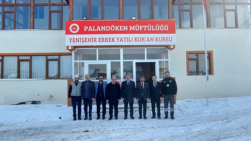 Erzurum İl Müftüsü Çapçı'dan Yenişehir Erkek Yatılı Kur'an Kursu'na Ziyaret