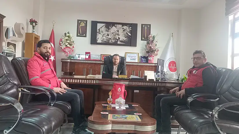 Erzurum Kızılayı'ndan Oltu Müftülüğüne Ziyaret