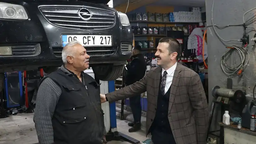 Esnafla samimi sohbet: Kaymakam Coşkun Tutak çarşısında