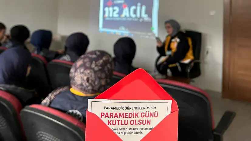 Fatma Gözal Kız Yurdunda öğrencilere ilk yardım bilgilendirmesi