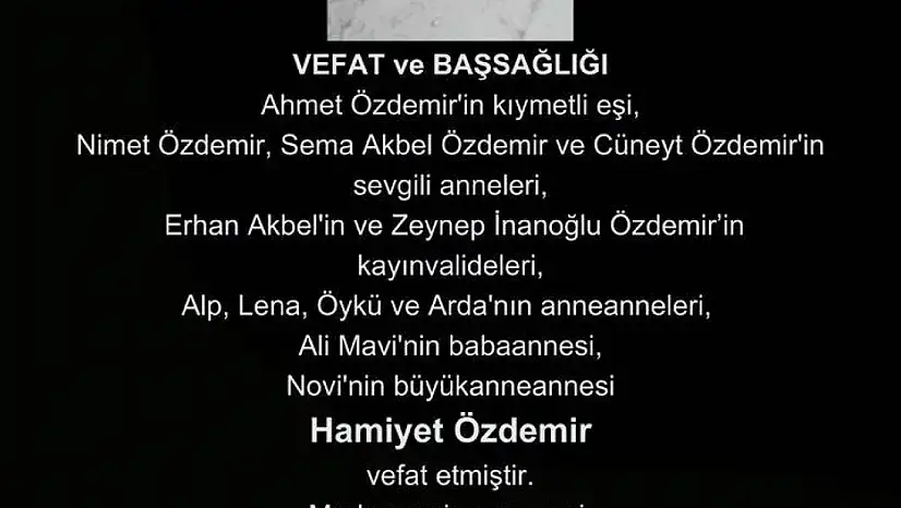 Gazeteci Cüneyt Özdemir'in Annesi Hamiyet Özdemir Kimdir, Kaç Yaşındaydı, Neden Öldü?