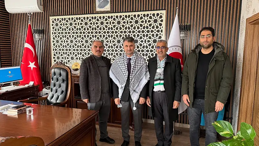 Gazze Sağlık Bakanlığı Yetkilisinden Muş İl Müftüsüne Ziyaret