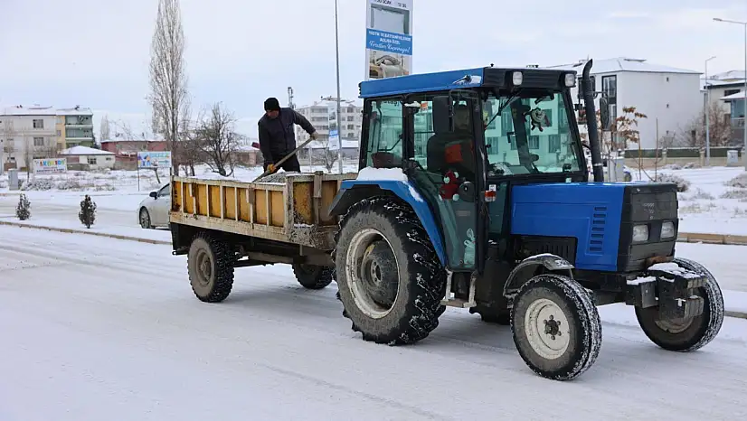 Iğdır'da Buzlanmaya Karşı Önlemler Sürüyor