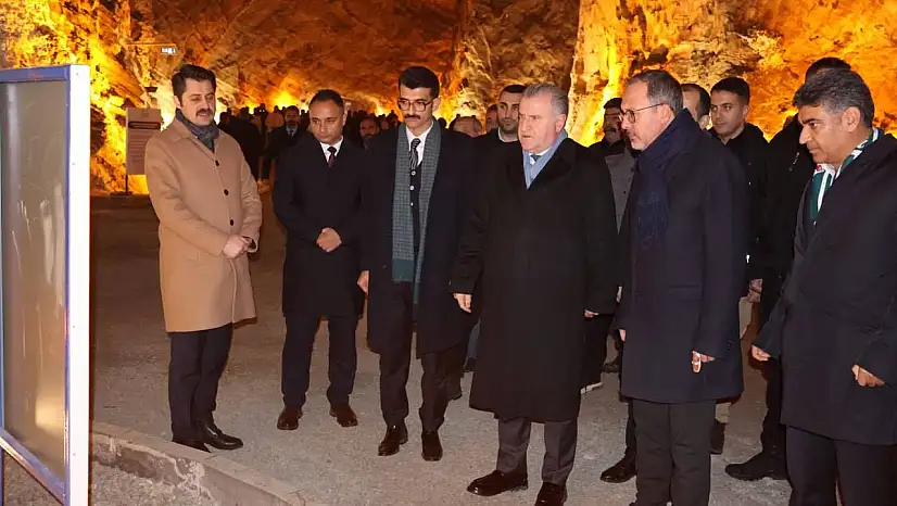 Iğdır Tuz Mağaraları'na Bakanlar ve Milletvekilinden İnceleme Ziyareti