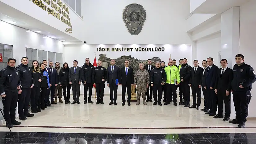 Iğdır Valisi Taşolar'dan İl Emniyet Müdürlüğüne Ziyaret
