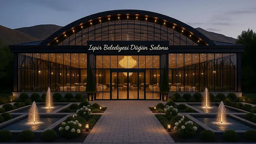 İspir'de Korkut Ata Düğün Sarayı ve Kongre Merkezi Projesi Tamamlandı