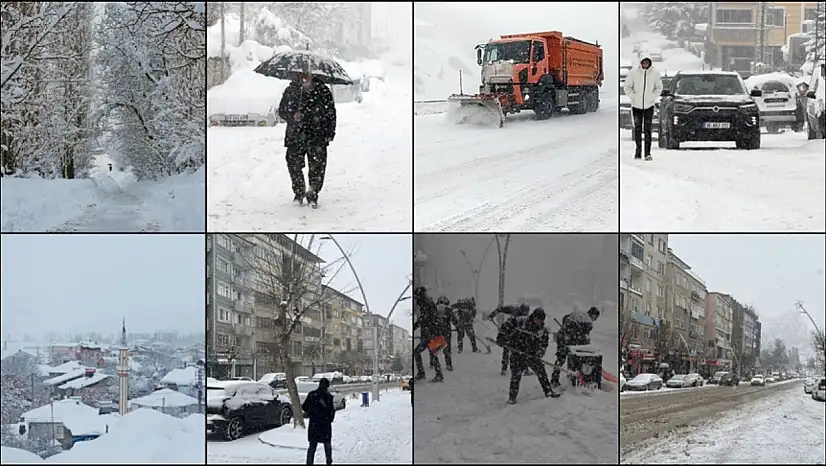Kar ve soğuk hava yurdu beyaza bürüdü