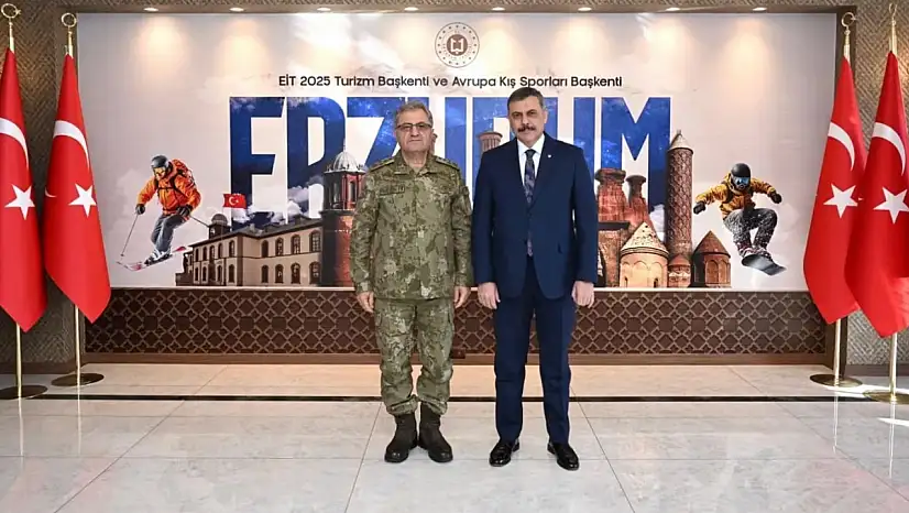 Kara Kuvvetleri Komutanı Tokel'den Erzurum Valisi Çiftçi'ye Ziyaret