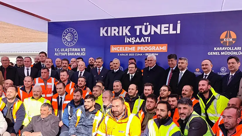 Kırık Tüneli Şantiyesinde Çalışmalar Hızla Devam Ediyor