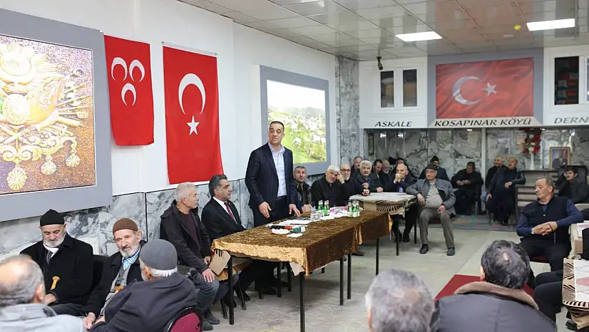 MHP Erzurum İl Başkanı Adem Yurdagül'den Koşapınar Köyü Derneği'ne Ziyaret