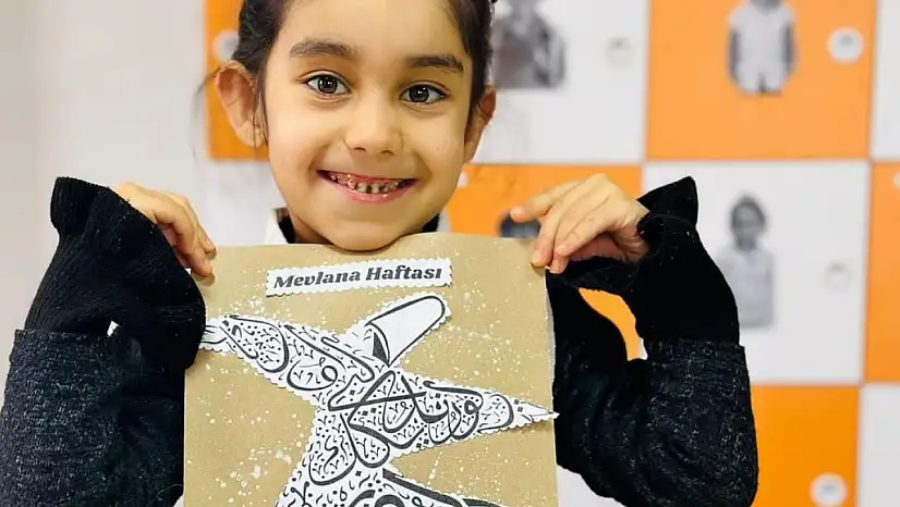 Minik öğrenciler Mevlana Haftası'na özel etkinlik düzenledi