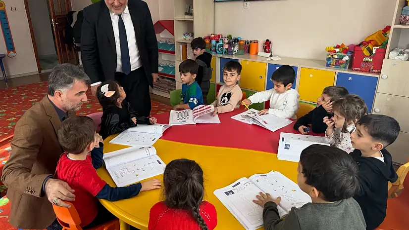 Muş İl Müftüsü İbrahim Yavuz, Zafer 4-6 Yaş Kur'an Kursunda İncelemelerde Bulundu