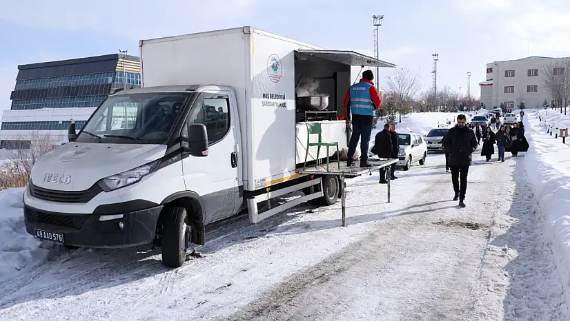 Muş'ta Maun Öğrencilerine Final Haftasında Sıcak Çorba Desteği