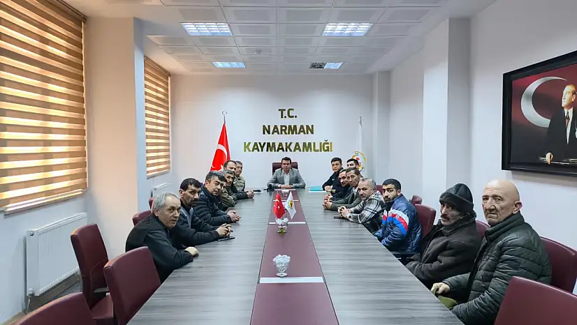 Narman'da Kafe ve Çay Evi İşletmecileriyle Güvenlik Toplantısı Yapıldı