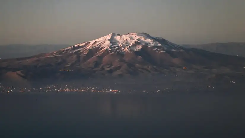 Nemrut Kalderası, Süphan ve Ağrı Dağı havadan görüntülendi