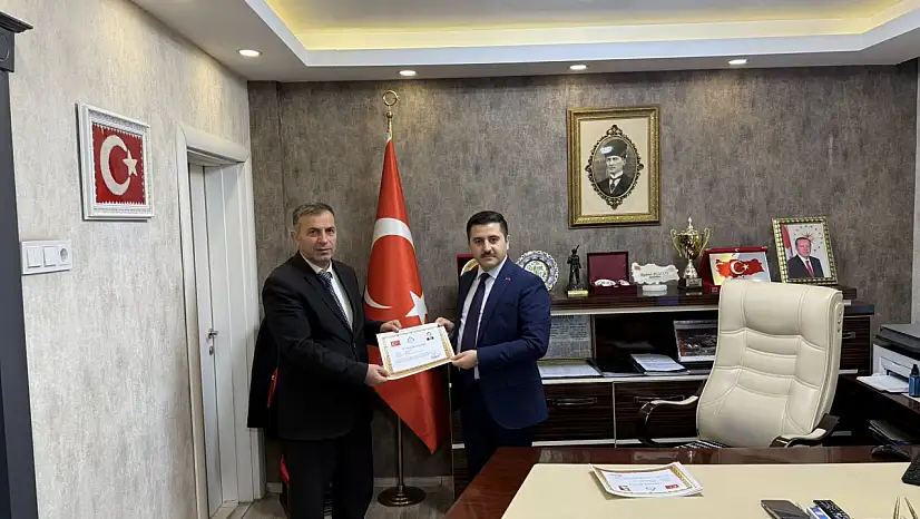 Özalp SYDV Personeline Teşekkür Belgesi