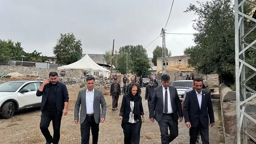 Pasinler Porsuk Köyü'nde Afet Bölgesinde İncelemeler Yapıldı