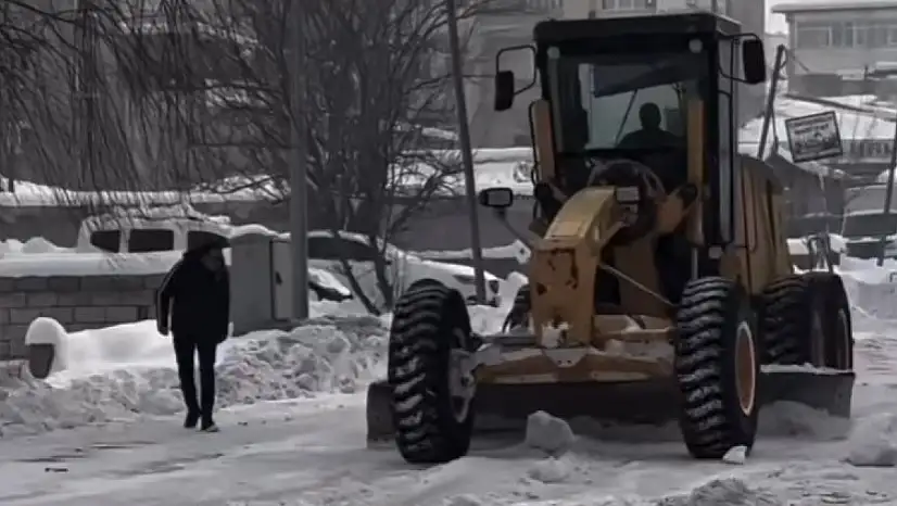 Patnos'ta kar temizliği aralıksız devam ediyor