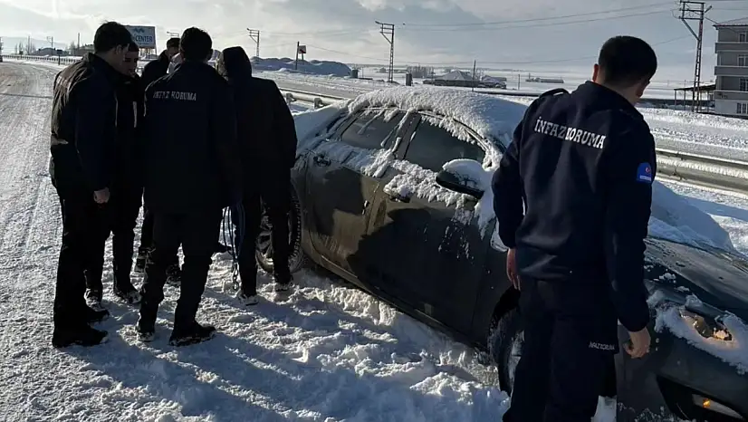 Patnos'ta mahsur kalan aileye infaz ve koruma memurları yetişti