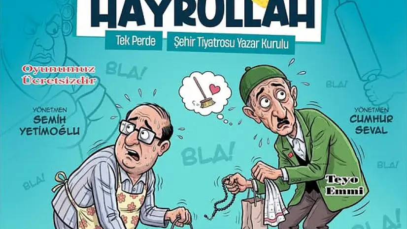 Pazaryolu'nda 'Kılıbık Hayrullah' Tiyatro Gösterimi Sahnelenecek