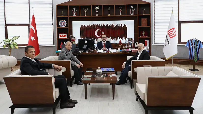 Rektör Prof. Dr. Mustafa Alican, Cihannüma Heyetini Makamında Kabul Etti