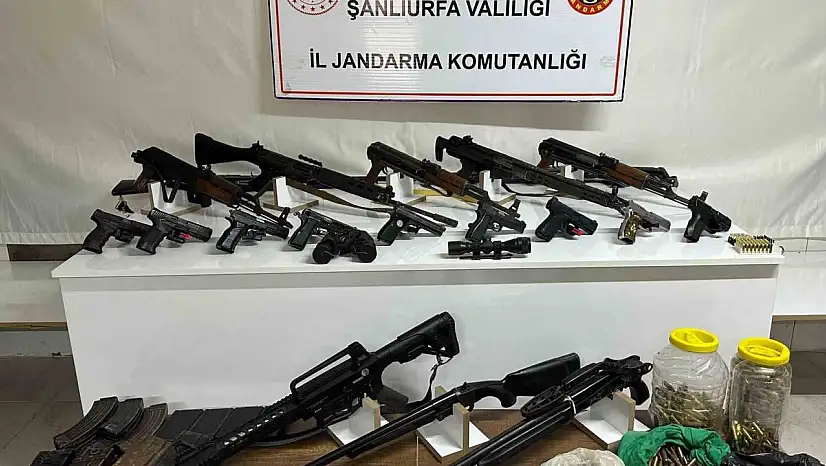Şanlıurfa'da silah kaçakçılığı operasyonu: 22 gözaltı