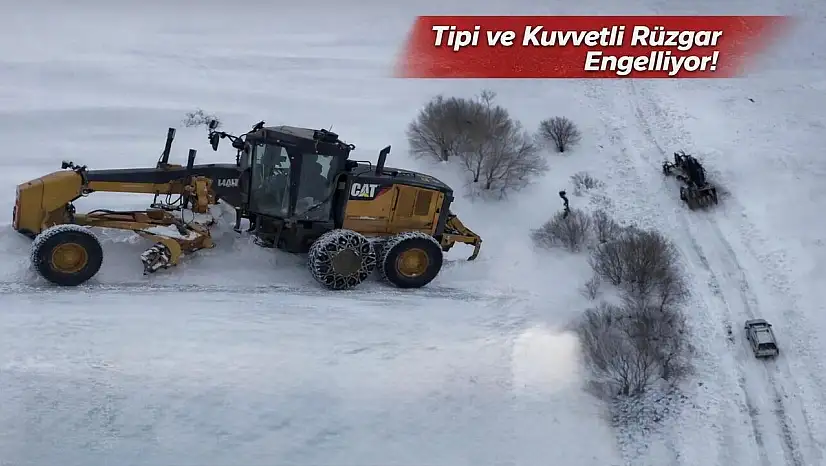 Tipi nedeniyle Ağrı'da bazı köy yolları kapandı
