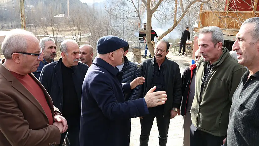 Tortum Kale Mahallesi'nde Devam Eden Çalışmalar Yerinde İncelendi