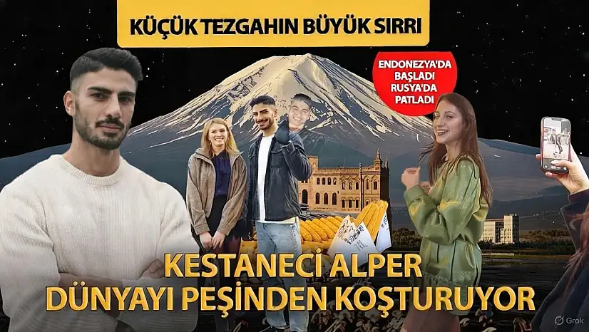 Turistler Onunla Fotoğraf Çekmek İçin Sıraya Giriyor: Ağrılı Kestaneci Alper Temel Dünya Gündeminde!